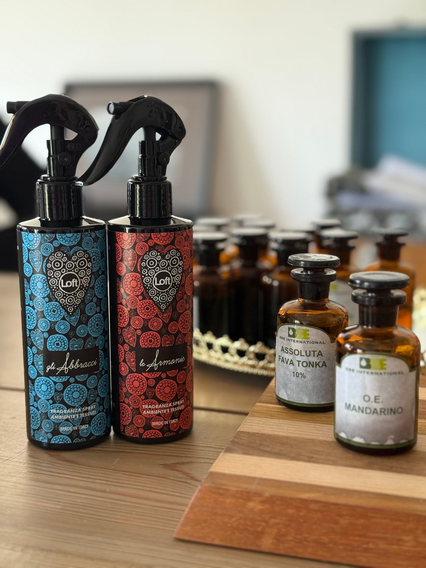 PROFUMO PER TESSUTI E MACCHINA DI LOFT