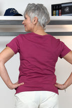 T-shirt cotone scollo a "V" LIU JO