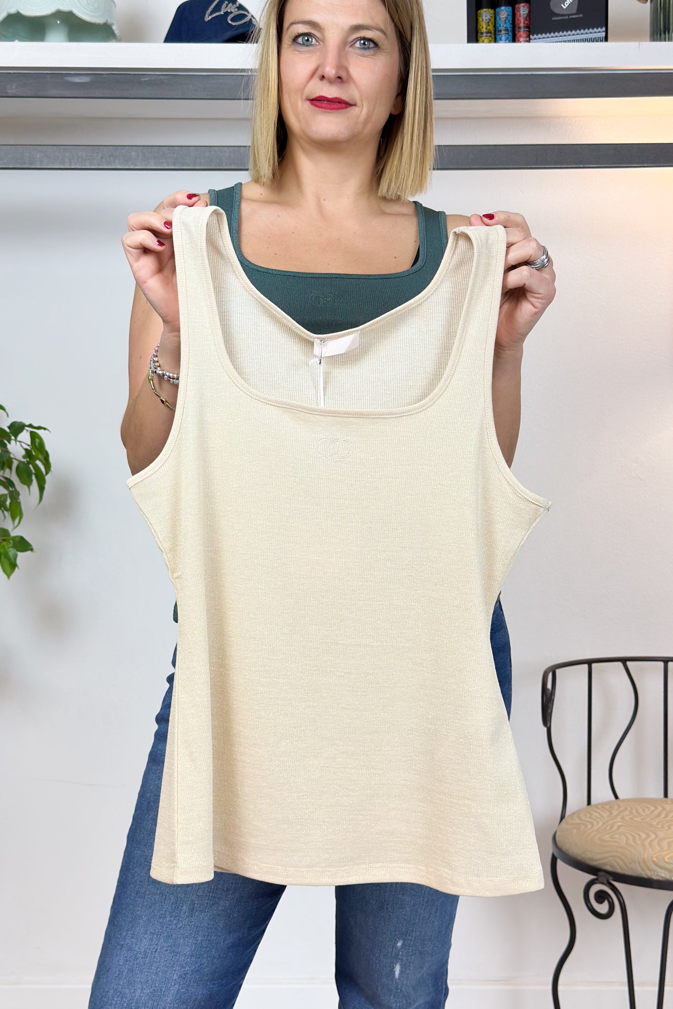Top con logo monogram LIU JO