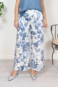 Pantaloni in twill stampato EMME