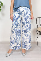 Pantaloni in twill stampato EMME