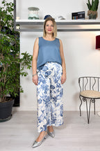 Pantaloni in twill stampato EMME