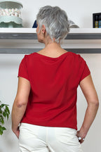 Blusa in crêpe misto seta EMME