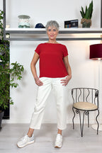 Blusa in crêpe misto seta EMME