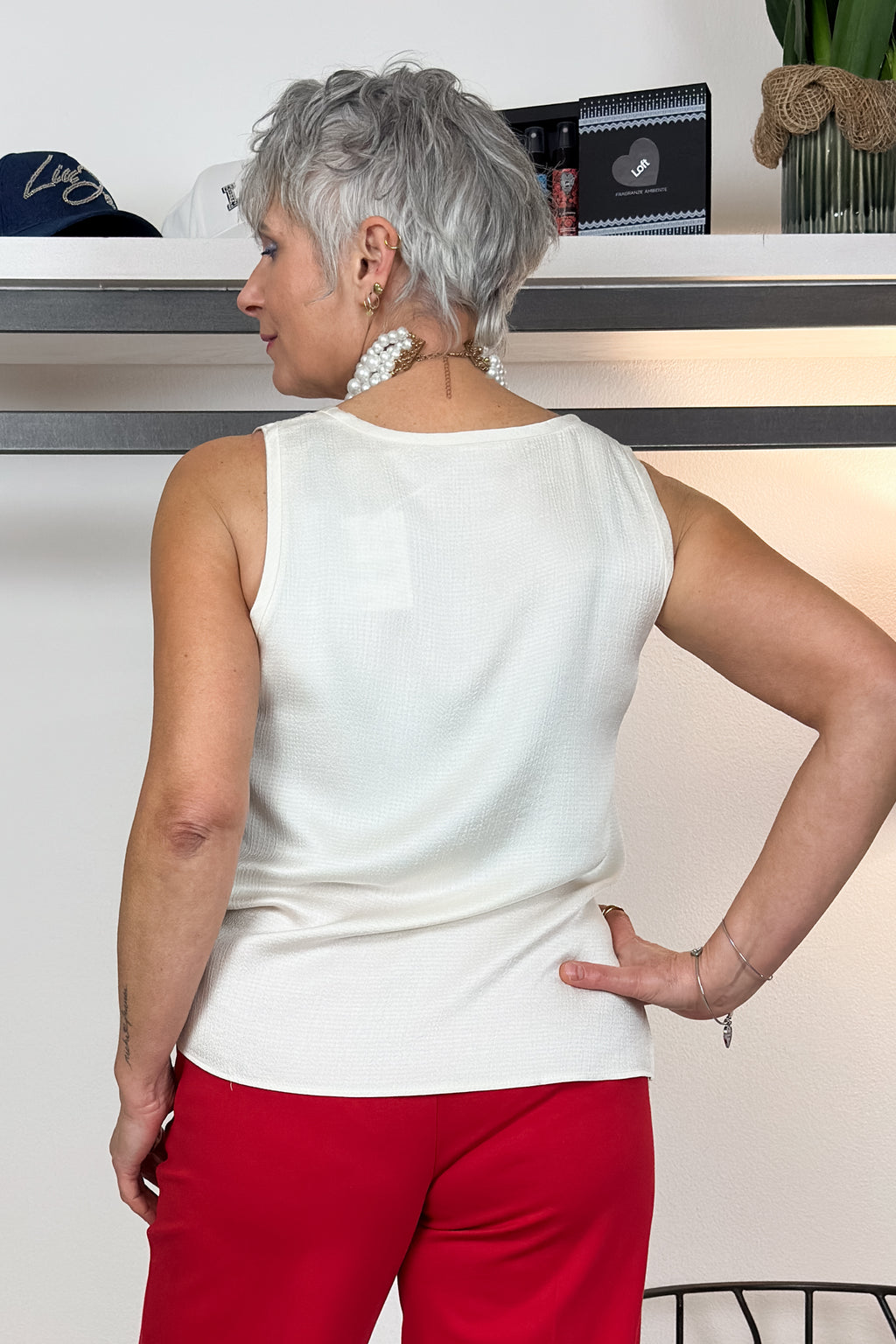 Top in acetato di viscosa EMME