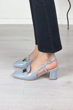 Slingback in vernice con tacco basso LIU JO