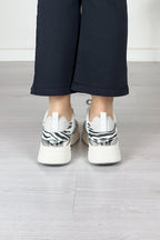 Sneakers con inserti in zebra LIU JO