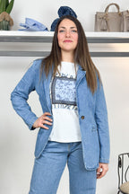 Blazer in denim EMME