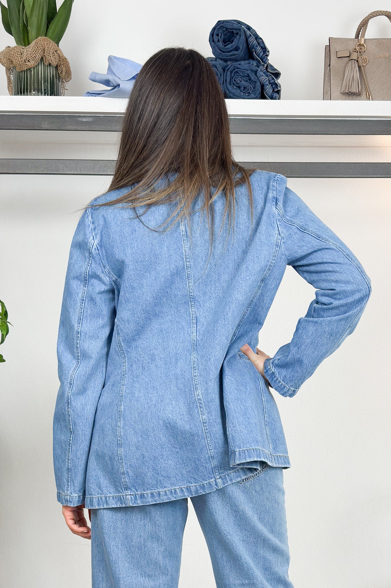 Blazer in denim EMME