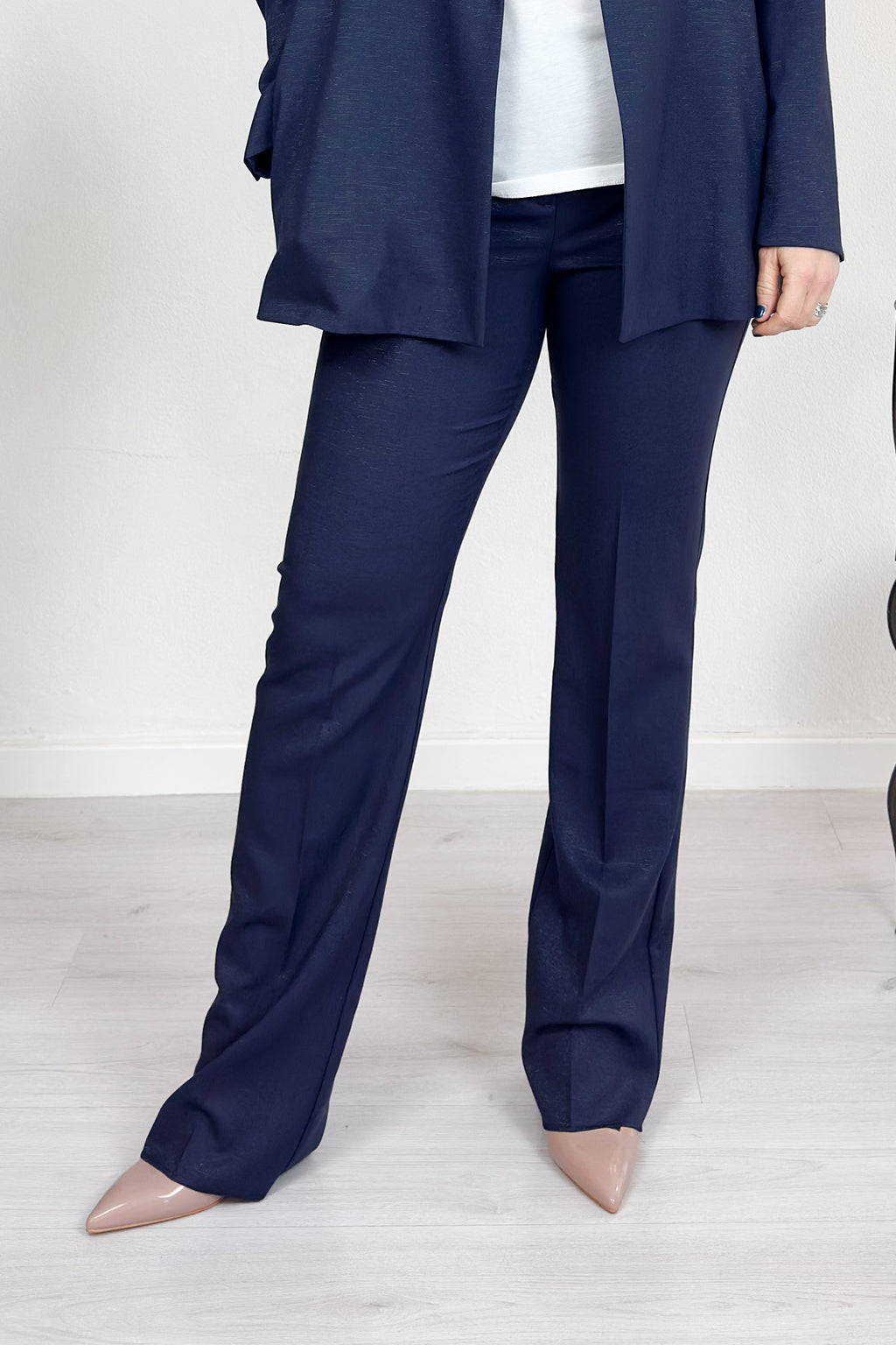 Pantalone fluido con lamé EMME