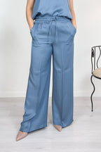 Pantalone in twill misto lino EMME