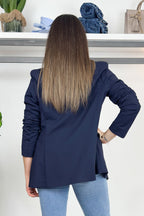 Blazer in jersey con bottoni oro EMME
