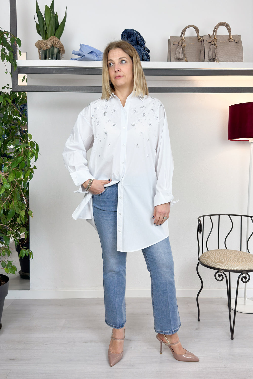Camicia/Abito con ricami gioiello LIU JO