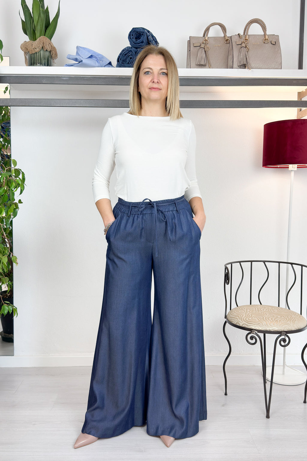 Pantalone palazzo chambry KAOS