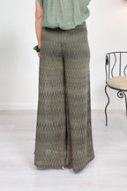 Pantalone a palazzo in lurex KAOS