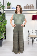 Pantalone a palazzo in lurex KAOS