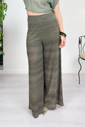 Pantalone a palazzo in lurex KAOS