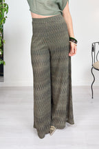 Pantalone a palazzo in lurex KAOS