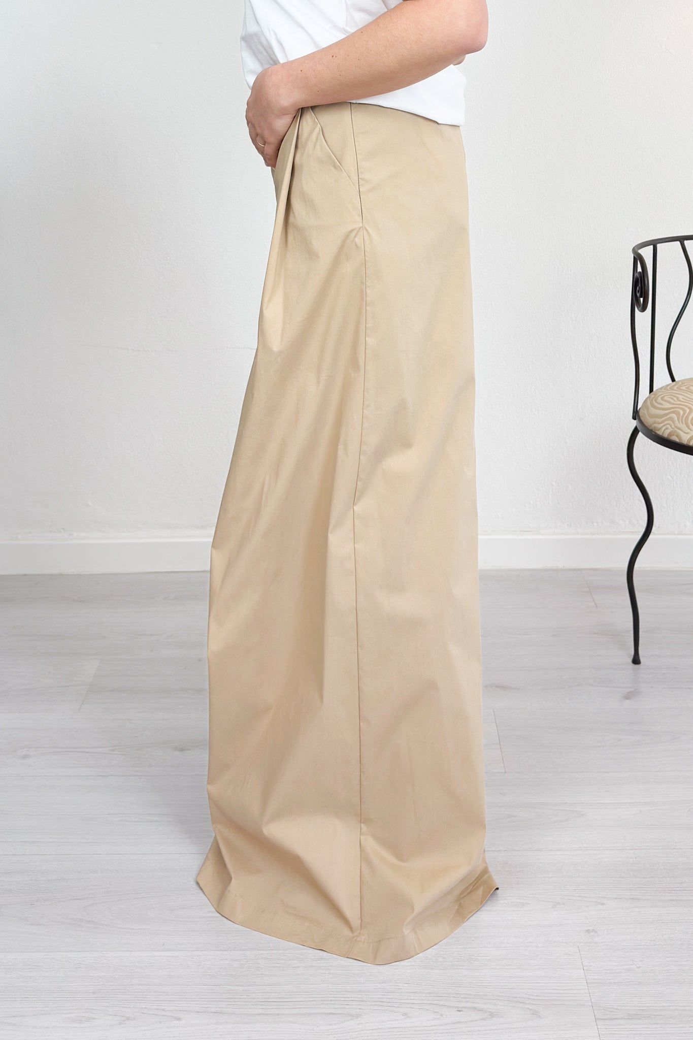 Pantalone a palazzo in popeline MANILA GRACE