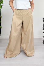 Pantalone a palazzo in popeline MANILA GRACE