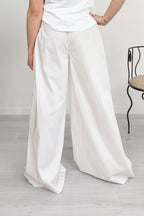 Pantalone a palazzo in popeline MANILA GRACE