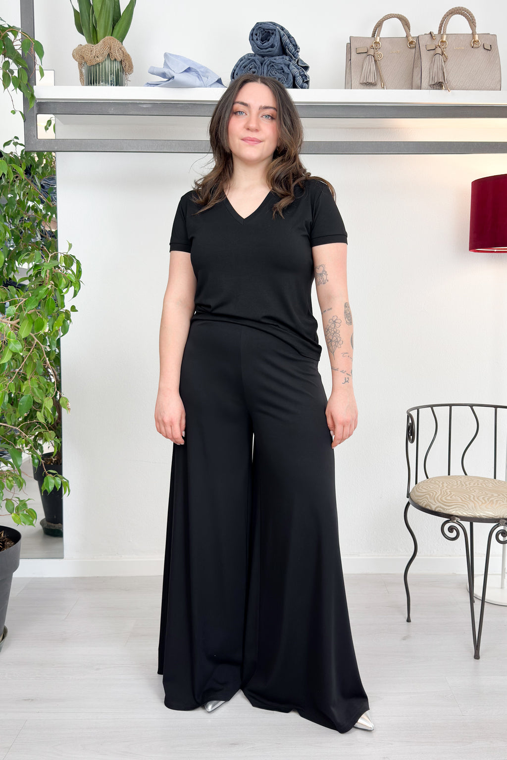 Pantalone jersey palazzo KAOS