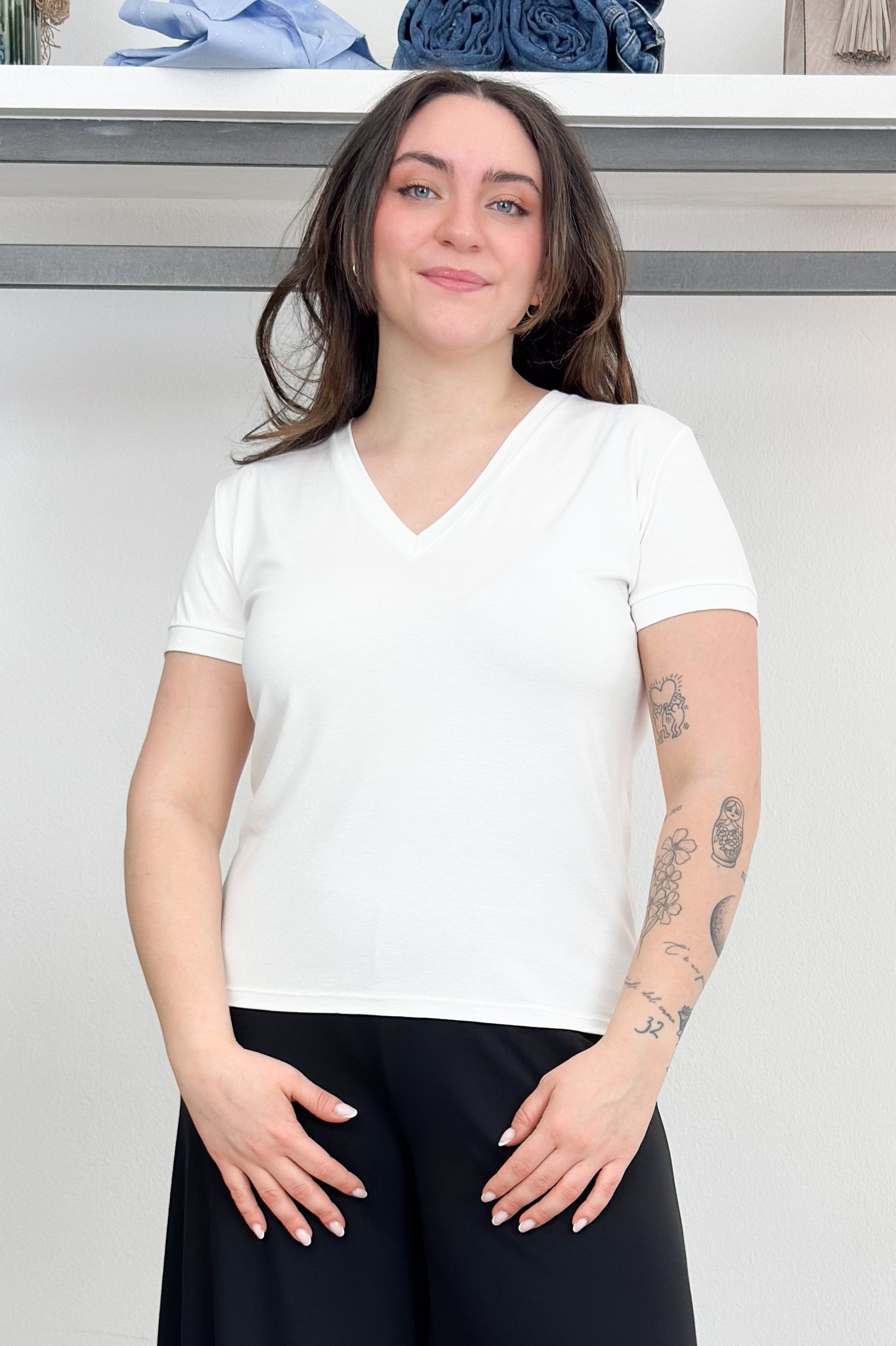 Blusa jersey panna KAOS