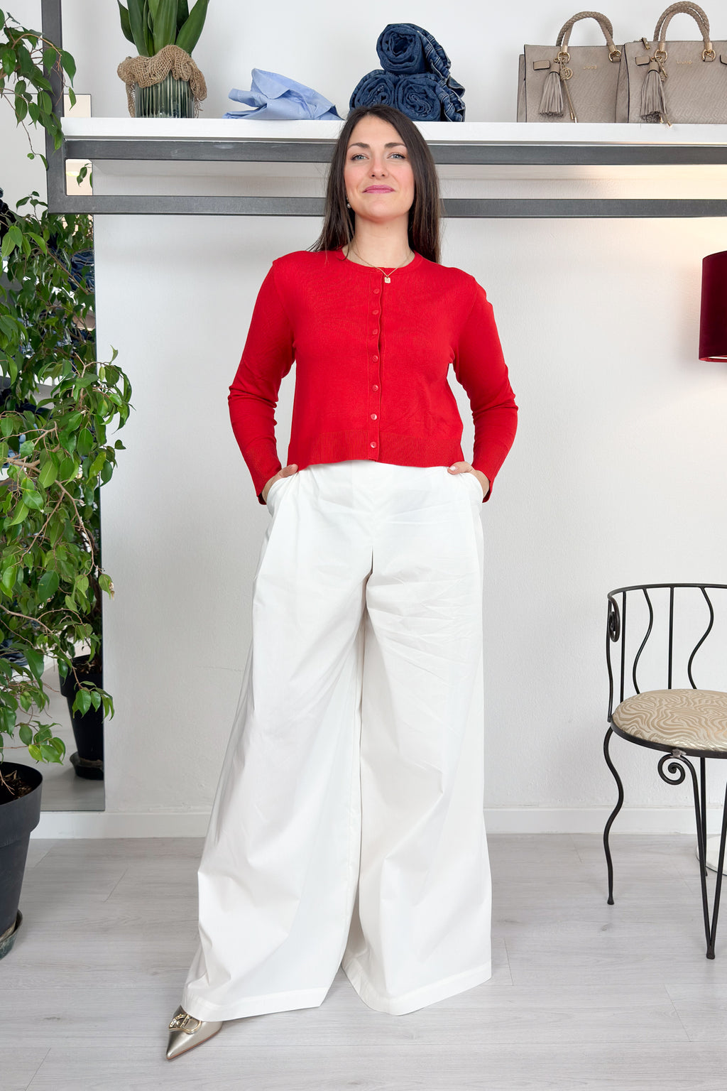 Cardigan "Il segreto" in viscosa stetch EMME