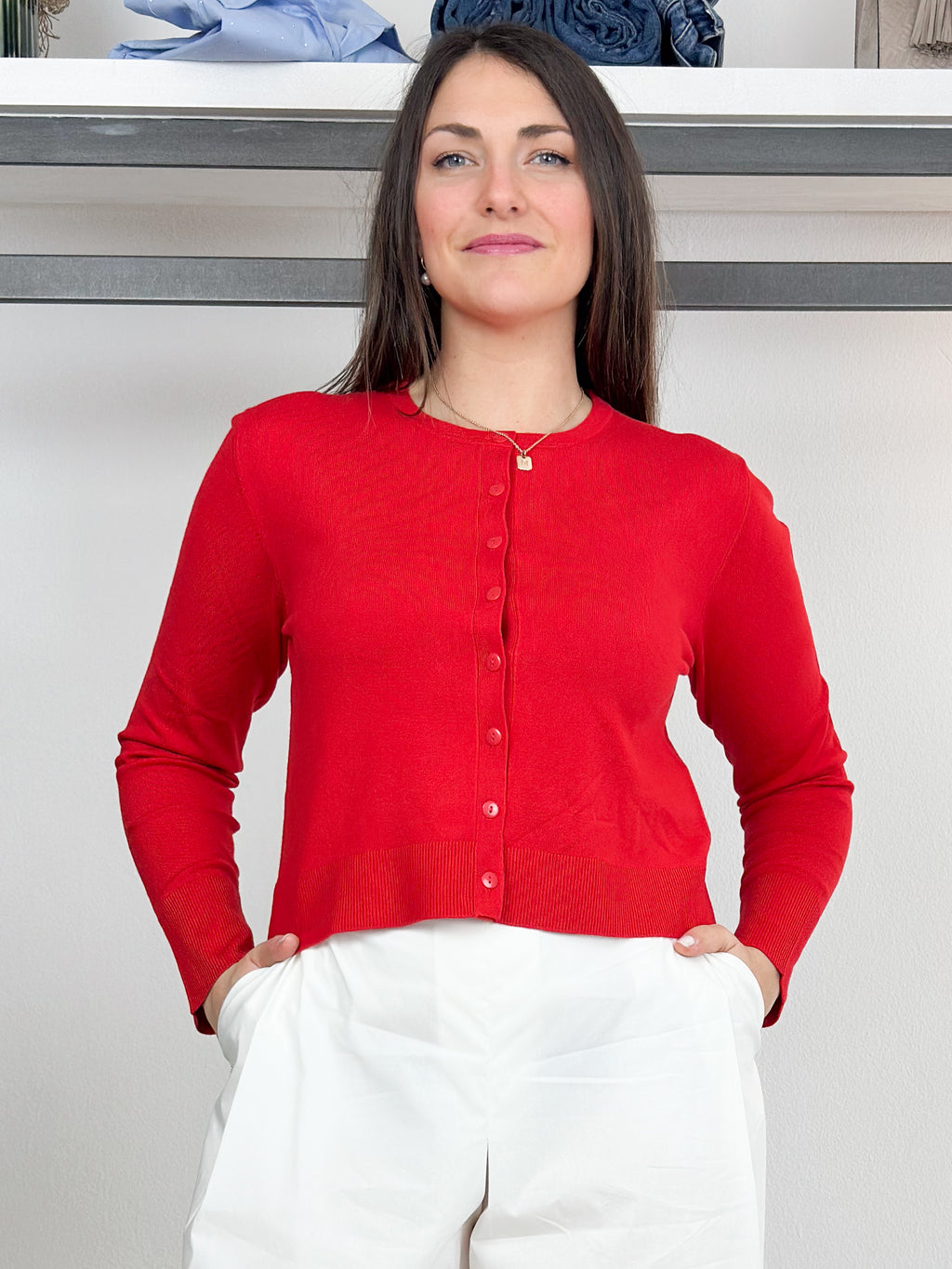 Cardigan "Il segreto" in viscosa stetch EMME