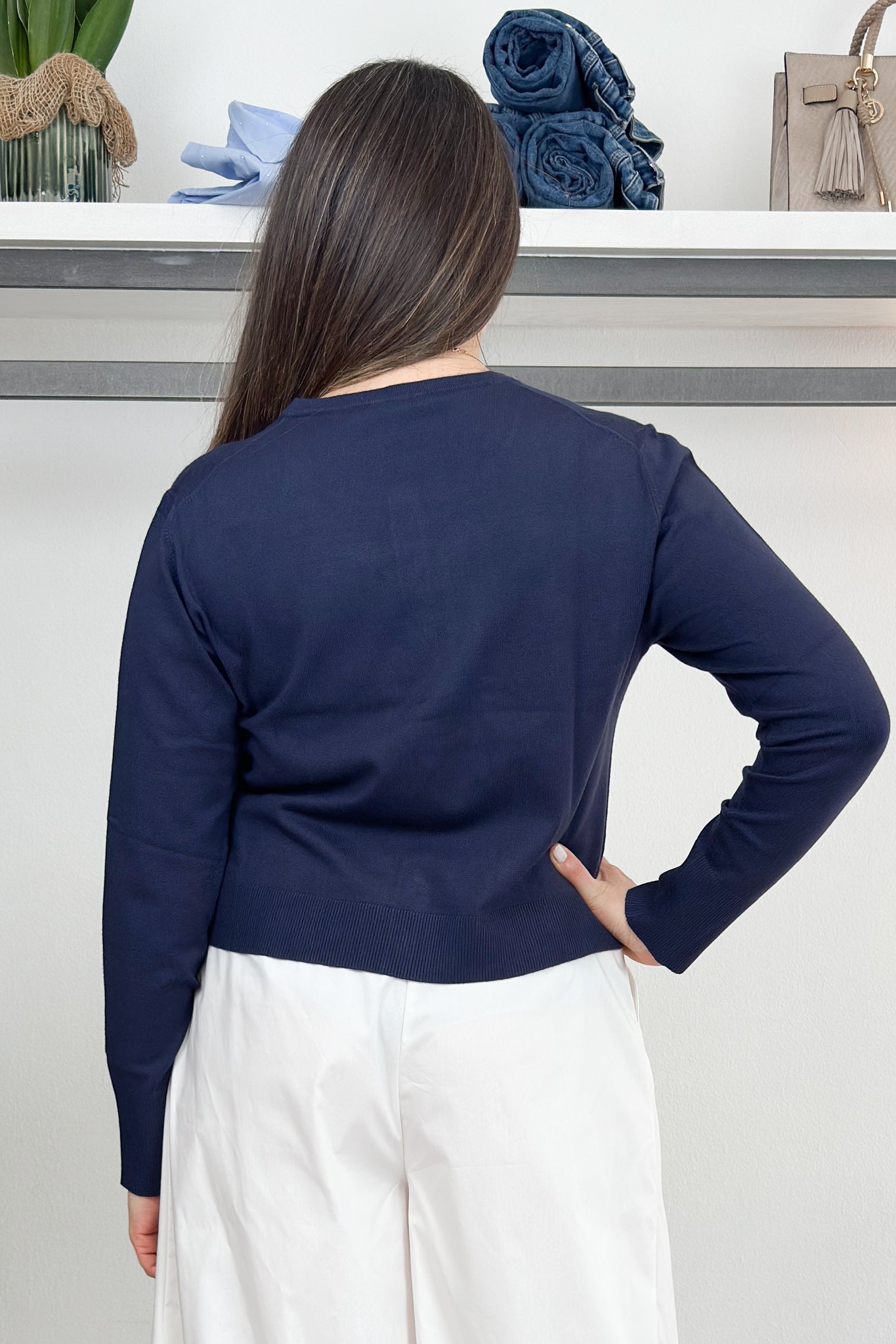 Cardigan "Il segreto" in viscosa stetch EMME