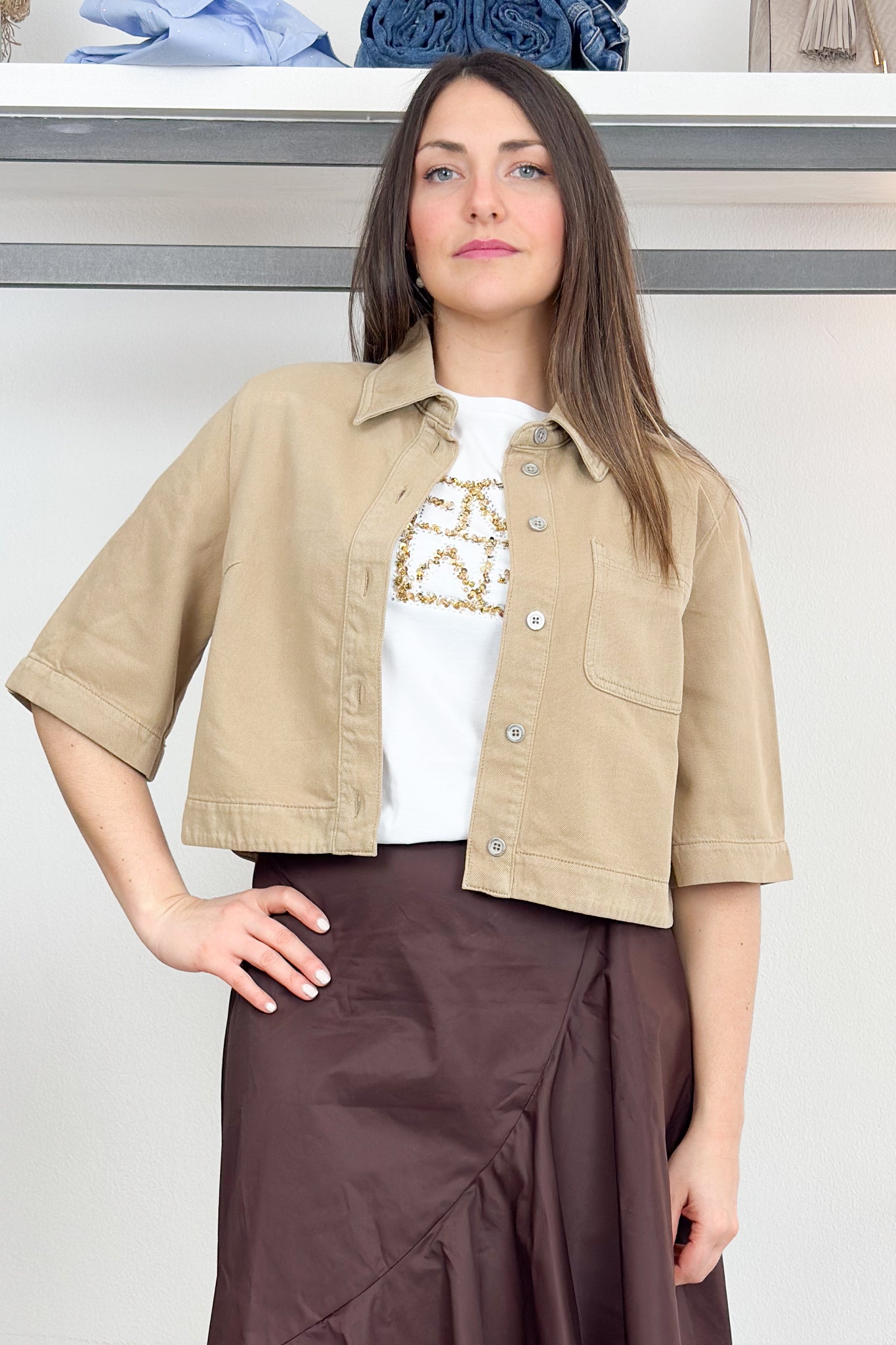 Camicia in denim boxy LIU JO