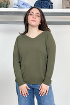 Maglia over in viscosa scollo a V  KAOS