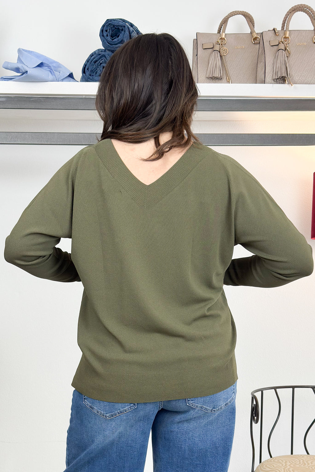 Maglia over in viscosa scollo a V  KAOS