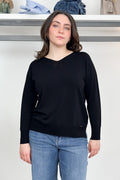 Maglia over in viscosa scollo a V  KAOS