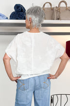 Camicia con applicazioni farfalla KAOS