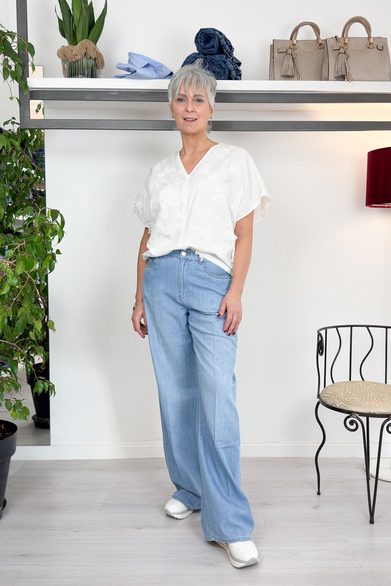 Palazzo in denim leggero KAOS