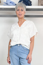 Camicia con applicazioni farfalla KAOS