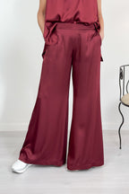Pantalone a palazzo in raso KAOS