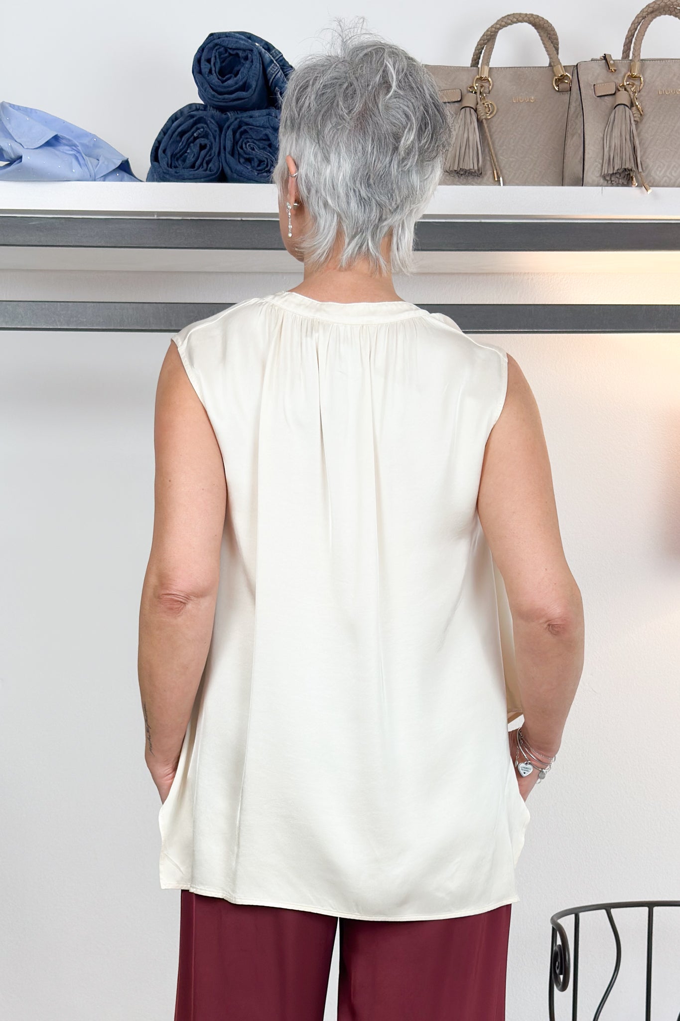 Blusa in raso KAOS