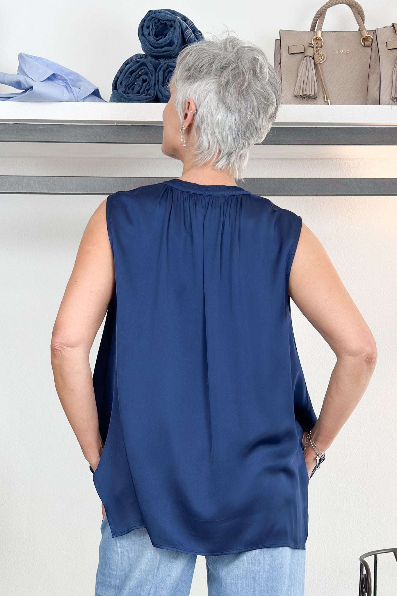 Blusa in raso KAOS
