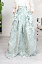 Gonna lunga tessuto jacquard LANACAPRINA