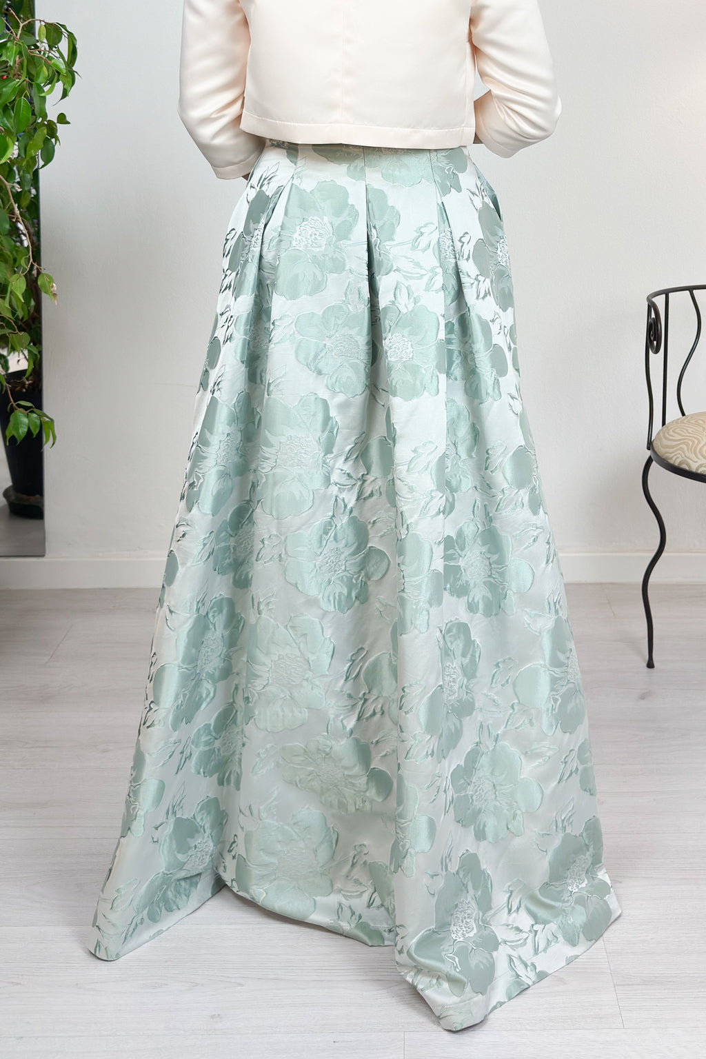 Gonna lunga tessuto jacquard LANACAPRINA