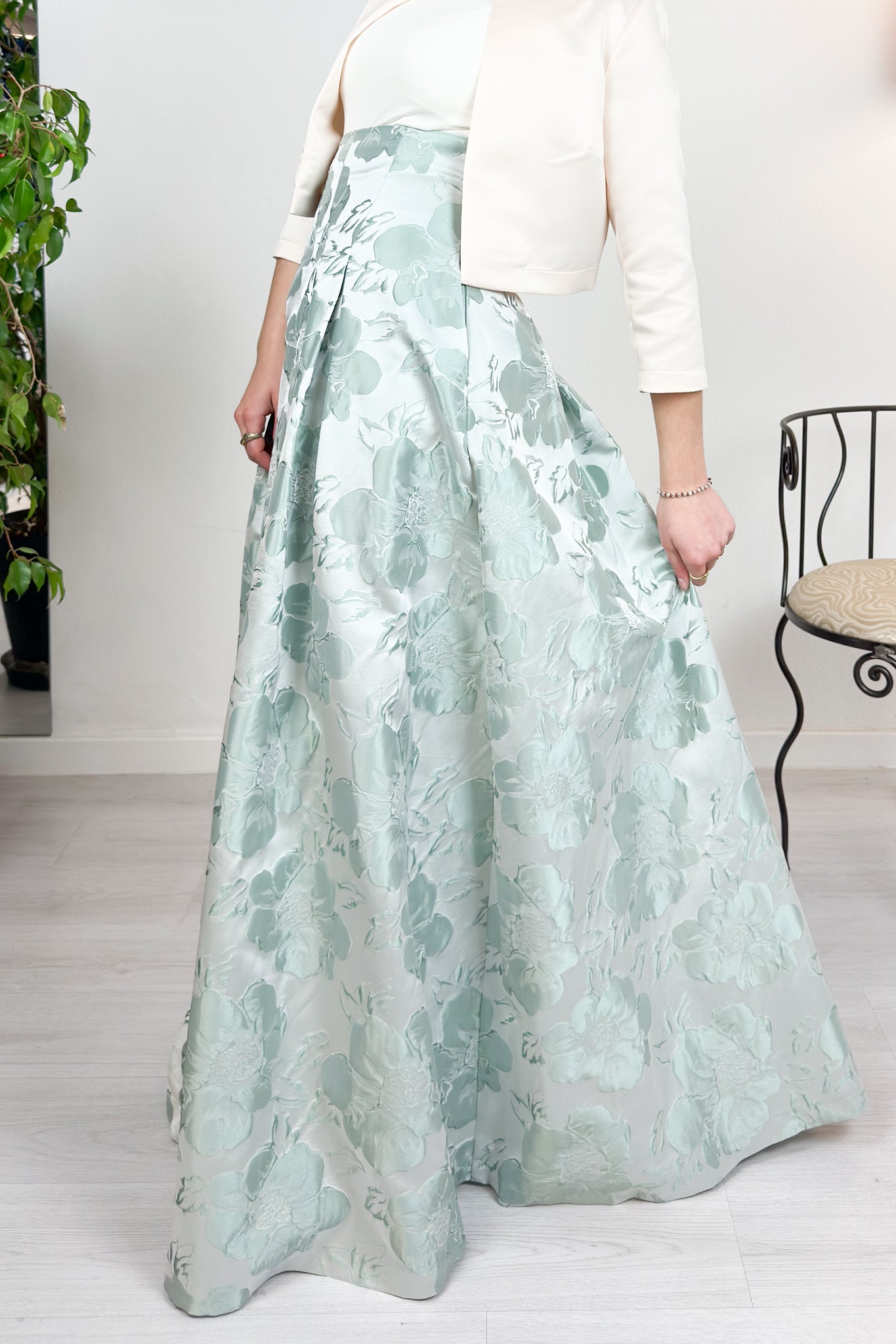 Gonna lunga tessuto jacquard LANACAPRINA