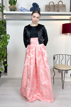 Gonna lunga tessuto jacquard LANACAPRINA