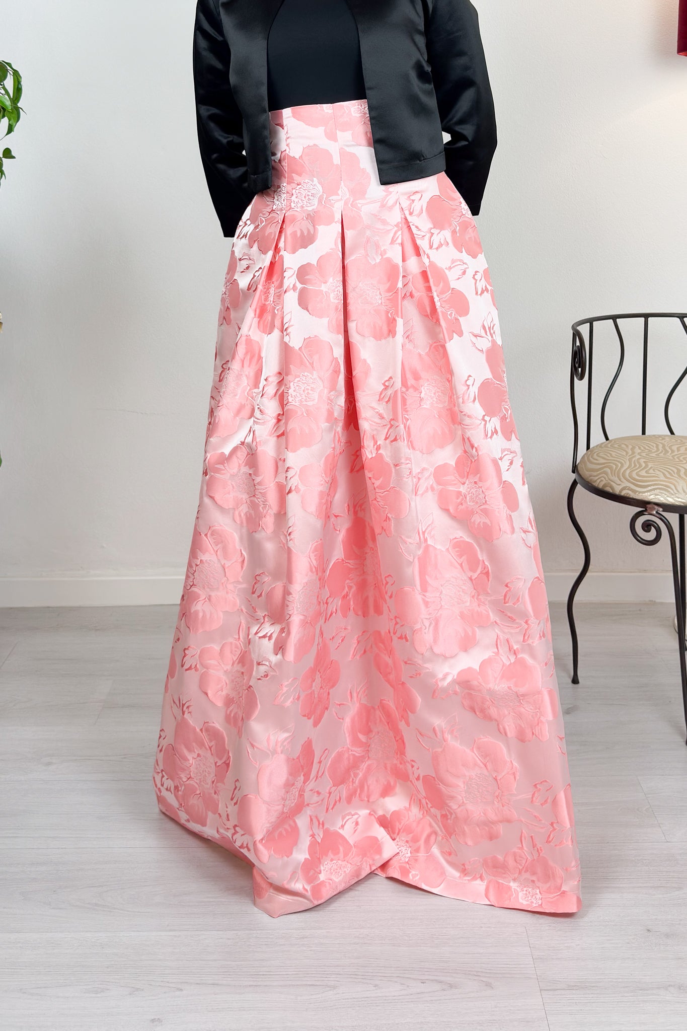 Gonna lunga tessuto jacquard LANACAPRINA