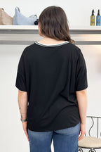 Tshirt over scollo a V KAOS
