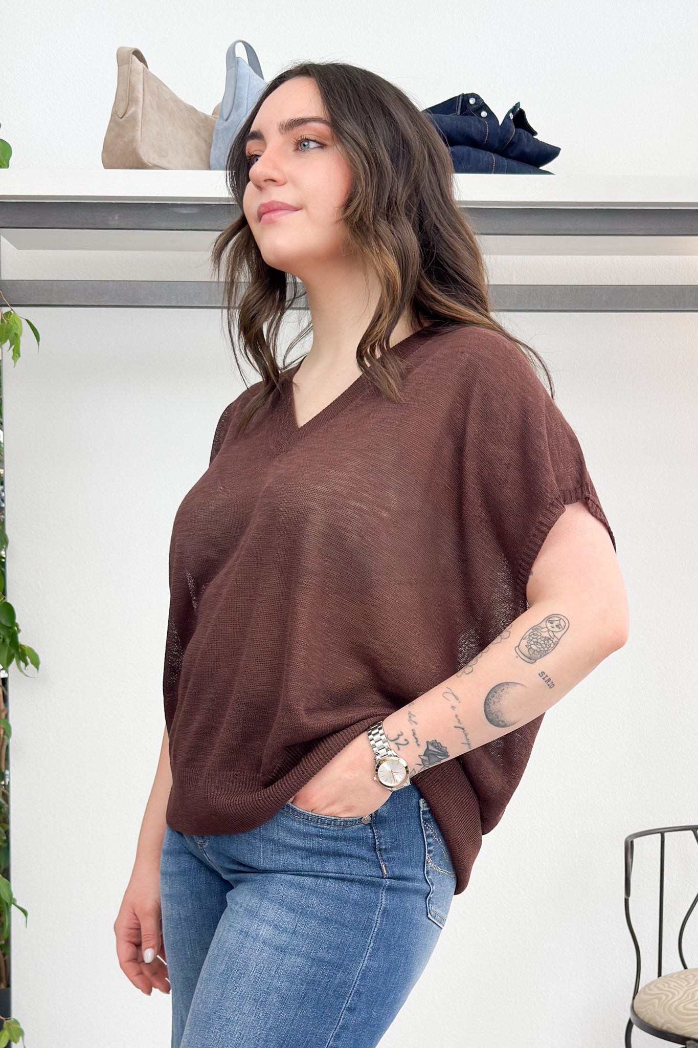 Maglia scollo a V KAOS