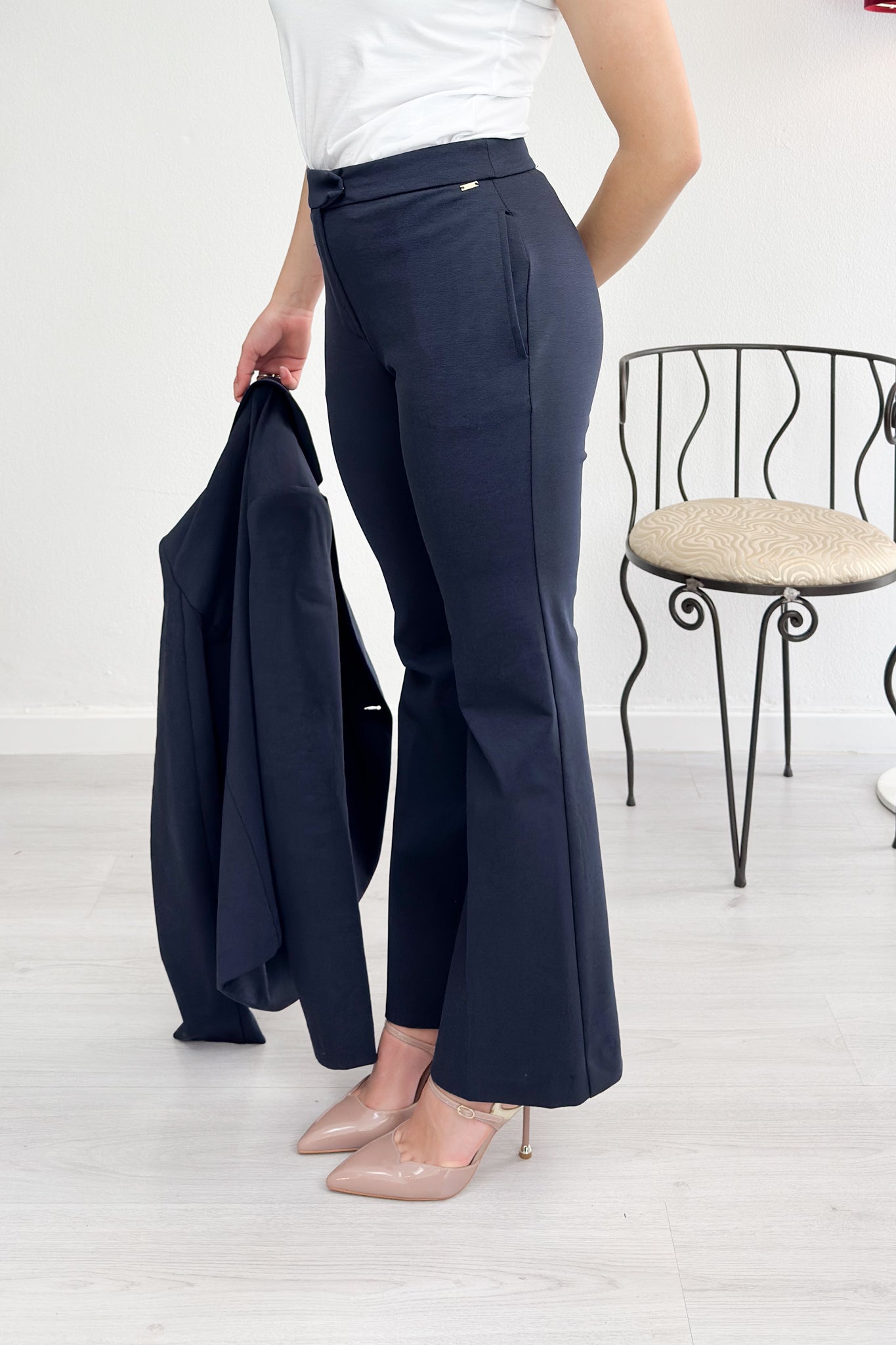 Pantalone stretch in cotone KAOS
