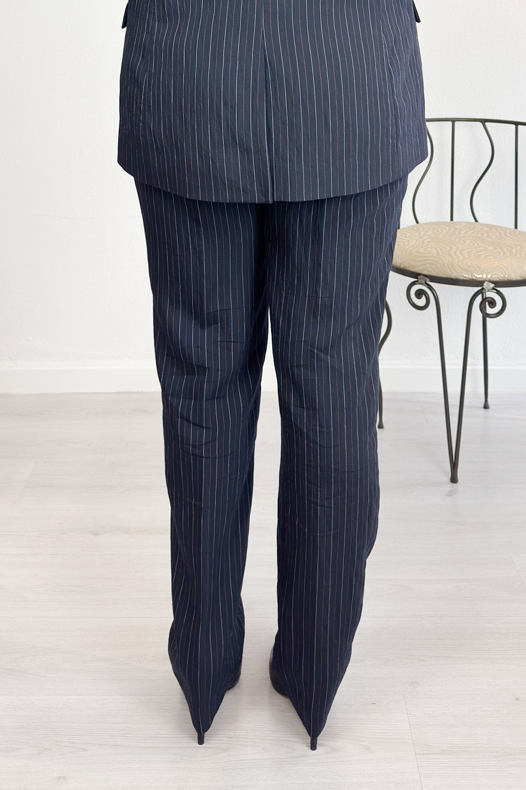 Pantalone gessato seersucher KAOS