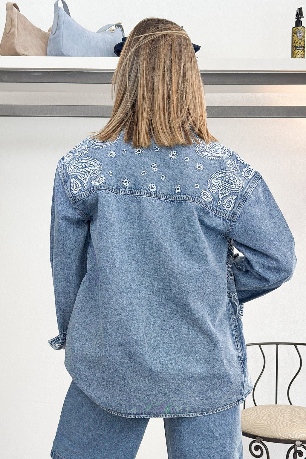 Camicia in denim con ricami bandana LIU JO